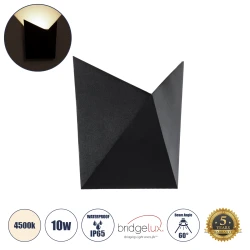 Μοντέρνα επιτοίχια απλίκα LED kelvo® STEALTH 10W 1100lm φυσικό λευκό 4500K IP65 μαύρο ματ 17x7.5x17cm Μοντέρνα επιτοίχια απλίκα LED kelvo® STEALTH 10W 1100lm φυσικό λευκό 4500K IP65 μαύρο ματ 17x7.5x17cm
