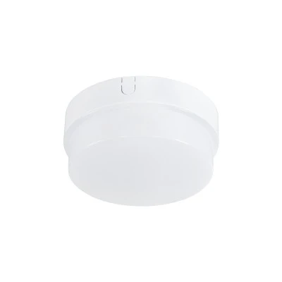 GloboStar® REVANO 61013 LED Πλαφονιέρα Οροφής Στρόγγυλη Φ12 12W 1080lm 180° AC 220-240V Αδιάβροχη IP54 Φ12 x Υ4.5cm Θερμό Λευκό 2700K - 2 Χρόνια Εγγύηση