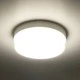 GloboStar® REVANO 61015 LED Πλαφονιέρα Οροφής Στρόγγυλη Φ17 15W 1425lm 180° AC 220-240V Αδιάβροχη IP54 Φ17 x Υ5cm Φυσικό Λευκό 4500K - 2 Χρόνια Εγγύηση