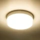 GloboStar® REVANO 61016 LED Πλαφονιέρα Οροφής Στρόγγυλη Φ17 15W 1350lm 180° AC 220-240V Αδιάβροχη IP54 Φ17 x Υ5cm Θερμό Λευκό 2700K - 2 Χρόνια Εγγύηση