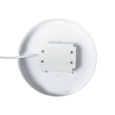 GloboStar® REVANO 61016 LED Πλαφονιέρα Οροφής Στρόγγυλη Φ17 15W 1350lm 180° AC 220-240V Αδιάβροχη IP54 Φ17 x Υ5cm Θερμό Λευκό 2700K - 2 Χρόνια Εγγύηση