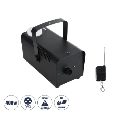 Επαγγελματική μηχανή καπνού 400W 230V 1L με ενσύρματο χειριστήριο GloboStar® 51143 Επαγγελματική Μηχανή Fog Machine - Εφέ Καπνού 400W AC 220V-240V 1L On/Off & Ασύρματο Χειριστήριο - Μαύρο - L24 x W10.5 x H13cm