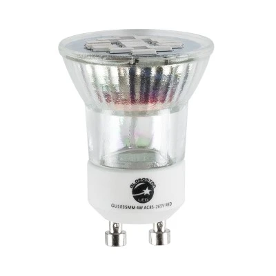 Σποτ LED GU10 MR11 4W 300lm 120° AC 85-265V Κόκκινο