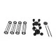 GloboStar® TUBING 01013 Vintage Industrial Κρεμαστό Φωτιστικό Οροφής Πολύφωτο 4 x E27 AC220-240V - Φ27 x Υ47cm - Μαύρο Μεταλλικό Πλέγμα - 5 Χρόνια Εγγύηση