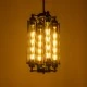 GloboStar® TUBING 01013 Vintage Industrial Κρεμαστό Φωτιστικό Οροφής Πολύφωτο 4 x E27 AC220-240V - Φ27 x Υ47cm - Μαύρο Μεταλλικό Πλέγμα - 5 Χρόνια Εγγύηση