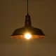 GloboStar® RAY 01046 Vintage Κρεμαστό Φωτιστικό Καμπάνα Μονόφωτο 1 x E27 IP20 Χάλκινο Μέταλλο - Μ36 x Π36 x Υ25cm