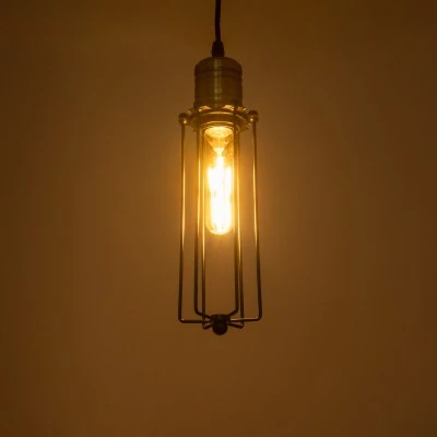 GloboStar® KLECE 01057 Vintage Κρεμαστό Φωτιστικό Ανάρτηση Μονόφωτο 1 x E27 IP20 Μαύρο & Χρυσό Μέταλλο - Μ8 x Π8 x Υ28cm