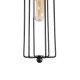 GloboStar® KLECE 01057 Vintage Κρεμαστό Φωτιστικό Ανάρτηση Μονόφωτο 1 x E27 IP20 Μαύρο & Χρυσό Μέταλλο - Μ8 x Π8 x Υ28cm