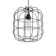 Μοντέρνο Industrial PARROT κρεμαστό φωτιστικό οροφής E27 AC 220-240V μονόφωτο μαύρο μεταλλικό πλέγμα Φ30