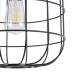 Μοντέρνο Industrial PARROT κρεμαστό φωτιστικό οροφής E27 AC 220-240V μονόφωτο μαύρο μεταλλικό πλέγμα Φ30