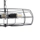 GloboStar® HELIX 01164 Vintage Industrial Κρεμαστό Φωτιστικό Οροφής Πολύφωτο 5 x E27 AC220-240V - Φ48 x Υ12cm - Μαύρο Μεταλλικό Πλέγμα - 5 Χρόνια Εγγύηση