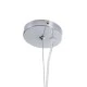 GloboStar® SCANDI 01267 Vintage Industrial Κρεμαστό Φωτιστικό Οροφής Μονόφωτο 1 x E27 AC220-240V IP20 - Φ38 x Υ50cm - Μπεζ Μεταλλικό Πλέγμα - 5 Χρόνια Εγγύηση