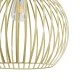 GloboStar® SCANDI 01267 Vintage Industrial Κρεμαστό Φωτιστικό Οροφής Μονόφωτο 1 x E27 AC220-240V IP20 - Φ38 x Υ50cm - Μπεζ Μεταλλικό Πλέγμα - 5 Χρόνια Εγγύηση