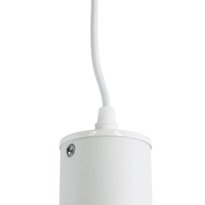 Μοντέρνο κρεμαστό φωτιστικό οροφής CANNON Spot Gu10 AC 220-240V μονόφωτο λευκό μεταλλικό Φ6
