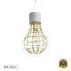 Μοντέρνο Industrial DURANT κρεμαστό φωτιστικό 1 x E27 AC 220-240V οροφής μονόφωτο γκρι μπεζ τσιμέντο πλέγμα Φ20 Μοντέρνο Industrial DURANT κρεμαστό φωτιστικό 1 x E27 AC 220-240V οροφής μονόφωτο γκρι μπεζ τσιμέντο πλέγμα Φ20