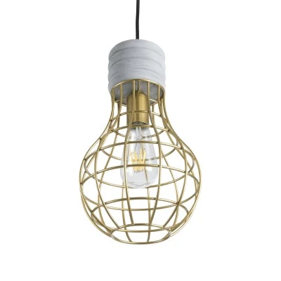 Μοντέρνο Industrial DURANT κρεμαστό φωτιστικό 1 x E27 AC 220-240V οροφής μονόφωτο γκρι μπεζ τσιμέντο πλέγμα Φ20 Μοντέρνο Industrial DURANT κρεμαστό φωτιστικό 1 x E27 AC 220-240V οροφής μονόφωτο γκρι μπεζ τσιμέντο πλέγμα Φ20