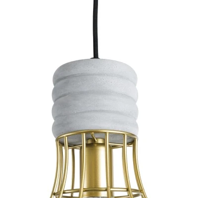 Μοντέρνο Industrial DURANT κρεμαστό φωτιστικό 1 x E27 AC 220-240V οροφής μονόφωτο γκρι μπεζ τσιμέντο πλέγμα Φ20 Μοντέρνο Industrial DURANT κρεμαστό φωτιστικό 1 x E27 AC 220-240V οροφής μονόφωτο γκρι μπεζ τσιμέντο πλέγμα Φ20