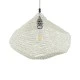 GloboStar® KENTUCKY 01862 Vintage Κρεμαστό Φωτιστικό Πλέγμα Μονόφωτο 1 x E27 IP20 Μπεζ Μέταλλο - Μ40 x Π40 x Υ30cm