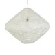 GloboStar® KENTUCKY 01868 Vintage Κρεμαστό Φωτιστικό Πλέγμα Μονόφωτο 1 x E27 IP20 Μπεζ Μέταλλο - Μ90 x Π90 x Υ70cm