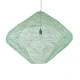 GloboStar® KENTUCKY 01870 Vintage Κρεμαστό Φωτιστικό Οροφής Μονόφωτο 1 x E27 AC220-240V IP20 - Φ90 x Υ70cm - Apple Green Μεταλλικό Πλέγμα - 5 Χρόνια Εγγύηση