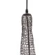 GloboStar® KENTUCKY 01875 Vintage Κρεμαστό Φωτιστικό Πλέγμα Μονόφωτο 1 x E27 IP20 Καφέ Μέταλλο - Μ50 x Π50 x Υ90cm