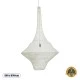 Vintage Κρεμαστό Φωτιστικό KENTUCKY Μονόφωτο 1 x E27 AC220-240V IP20 - Φ80 x Υ140cm - Μπεζ Εκρού Μεταλλικό Πλέγμα GloboStar® KENTUCKY 01877 Vintage Κρεμαστό Φωτιστικό Πλέγμα Μονόφωτο 1 x E27 IP20 Μπεζ Μέταλλο - Μ80 x Π80 x Υ140cm