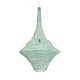 GloboStar® KENTUCKY 01879 Vintage Κρεμαστό Φωτιστικό Οροφής Μονόφωτο 1 x E27 AC220-240V IP20 - Φ80 x Υ140cm - Τιρκουάζ Μεταλλικό Πλέγμα - 5 Χρόνια Εγγύηση