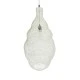 GloboStar® KENTUCKY 01895 Vintage Κρεμαστό Φωτιστικό Πλέγμα Μονόφωτο 1 x E27 IP20 Μπεζ Μέταλλο - Μ40 x Π40 x Υ70cm