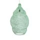 GloboStar® KENTUCKY 01897 Vintage Κρεμαστό Φωτιστικό Οροφής Μονόφωτο 1 x E27 AC220-240V IP20 - Φ40 x Υ70cm - Τιρκουάζ Μεταλλικό Πλέγμα - 5 Χρόνια Εγγύηση