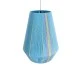 GloboStar® SALERNO 02336 Boho Κρεμαστό Φωτιστικό Πλέγμα Μονόφωτο 1 x E27 IP20 Πολύχρωμο Νήμα - Μ50 x Π50 x Υ60cm