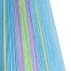 GloboStar® SALERNO 02336 Boho Κρεμαστό Φωτιστικό Πλέγμα Μονόφωτο 1 x E27 IP20 Πολύχρωμο Νήμα - Μ50 x Π50 x Υ60cm