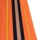 GloboStar® SALERNO 02337 Boho Κρεμαστό Φωτιστικό Οροφής Μονόφωτο 1 x E27 AC220-240V IP20 - Φ50 x Υ60cm - Πορτοκαλί με Μαύρο και Καφέ με Κίτρινες Λεπτομέριες Λεπτό Νήμα Βαμβακερό Πλέγμα
