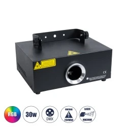 Επαγγελματικό Laser Projector 1000Mw 1W 230V 1° DMX512 απόχρωση φωτός RGB
