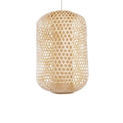 Boho κρεμαστό φωτιστικό MAURITIUS μονόφωτο καφέ ξύλινο Bamboo Φ40 1 x E27 AC 220-240V Boho κρεμαστό φωτιστικό MAURITIUS μονόφωτο καφέ ξύλινο Bamboo Φ40 1 x E27 AC 220-240V