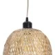 Κρεμαστό φωτιστικό Boho MANILA 1 x E27 AC 220-240V μπεζ με υφασμάτινο καπέλο φυσικού σχεδιασμού Μ25 x Π25 x Υ60