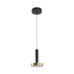 Κρεμαστό Φωτιστικό ZANE LED 18W 2016lm CCT Dimmable – Μαύρο & Χρυσό, Τηλεχειριστήριο, 2700K-4500K-6000K
