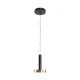 Κρεμαστό Φωτιστικό ZANE LED 18W 2016lm CCT Dimmable – Μαύρο & Χρυσό, Τηλεχειριστήριο, 2700K-4500K-6000K