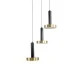 Κρεμαστό Φωτιστικό ZANE LED 18W 2016lm CCT Dimmable – Μαύρο & Χρυσό, Τηλεχειριστήριο, 2700K-4500K-6000K