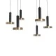 Κρεμαστό Φωτιστικό ZANE LED 100W 11200lm CCT Dimmable – Μαύρο & Χρυσό, Τηλεχειριστήριο, 2700K-4500K-6000K