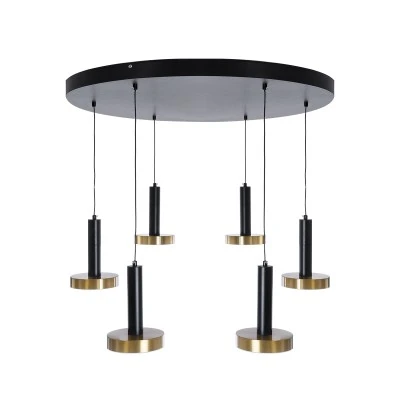Κρεμαστό Φωτιστικό ZANE LED 100W 11200lm CCT Dimmable – Μαύρο & Χρυσό, Τηλεχειριστήριο, 2700K-4500K-6000K