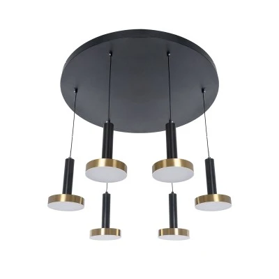 Κρεμαστό Φωτιστικό ZANE LED 100W 11200lm CCT Dimmable – Μαύρο & Χρυσό, Τηλεχειριστήριο, 2700K-4500K-6000K