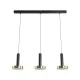 Κρεμαστό Φωτιστικό ZANE LED 54W 6048lm CCT Dimmable – Μαύρο & Χρυσό, Τηλεχειριστήριο, 2700K-4500K-6000K