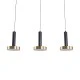 Κρεμαστό Φωτιστικό ZANE LED 54W 6048lm CCT Dimmable – Μαύρο & Χρυσό, Τηλεχειριστήριο, 2700K-4500K-6000K