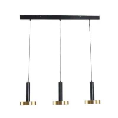 Κρεμαστό Φωτιστικό ZANE LED 54W 6048lm CCT Dimmable – Μαύρο & Χρυσό, Τηλεχειριστήριο, 2700K-4500K-6000K