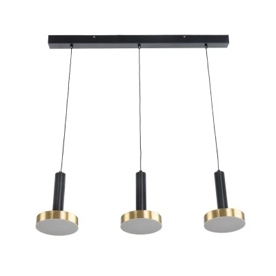 Κρεμαστό Φωτιστικό ZANE LED 54W 6048lm CCT Dimmable – Μαύρο & Χρυσό, Τηλεχειριστήριο, 2700K-4500K-6000K