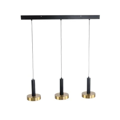 Κρεμαστό Φωτιστικό ZANE LED 54W 6048lm CCT Dimmable – Μαύρο & Χρυσό, Τηλεχειριστήριο, 2700K-4500K-6000K