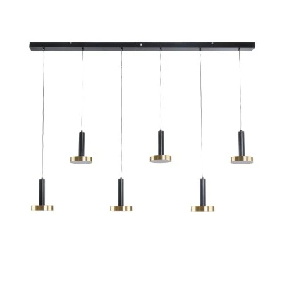 Κρεμαστό Φωτιστικό ZANE LED 100W 11200lm CCT Dimmable – Μαύρο & Χρυσό, Τηλεχειριστήριο, 2700K-4500K-6000K