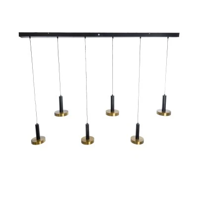 Κρεμαστό Φωτιστικό ZANE LED 100W 11200lm CCT Dimmable – Μαύρο & Χρυσό, Τηλεχειριστήριο, 2700K-4500K-6000K