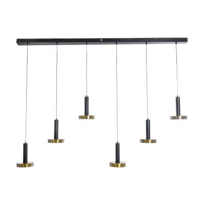 Κρεμαστό Φωτιστικό ZANE LED 100W 11200lm CCT Dimmable – Μαύρο & Χρυσό, Τηλεχειριστήριο, 2700K-4500K-6000K
