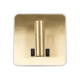 GloboStar® LADY-S 60944 Μοντέρνο Φωτιστικό Τοίχου - Απλίκα Ξενοδοχείου Bed Side LED 6W 600lm 36° & 360° AC 220-240V - Reading Light & Κρυφός Φωτισμός - Φορτιστής USB 3A - Μ15 x Π15 x Υ7cm - Φυσικό Λευκό 4500K - Χρυσό Βούρτσας- 3 Χρόνια Εγγύηση